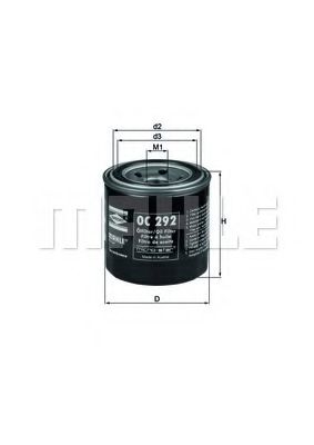 Масляный фильтр MAHLE ORIGINAL OC 292