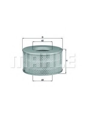 Воздушный фильтр MAHLE ORIGINAL LX 1641