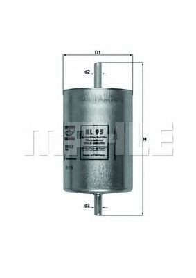 Топливный фильтр MAHLE ORIGINAL KL 95