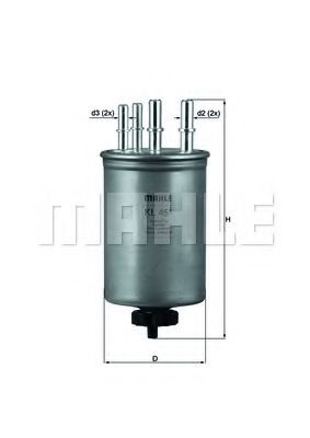 Топливный фильтр MAHLE ORIGINAL KL 451