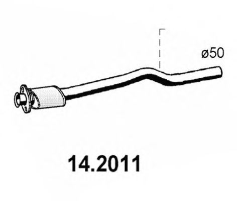 Предглушитель выхлопных газов ASSO 14.2011