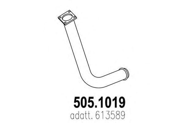 Труба выхлопного газа ASSO 505.1019