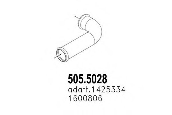 Труба выхлопного газа ASSO 505.5028