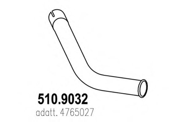 Труба выхлопного газа DINEX 28643