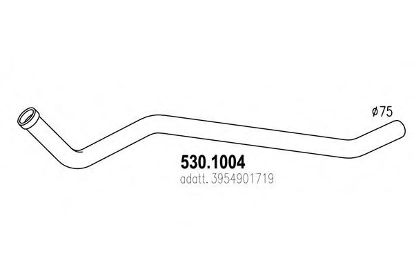 Труба выхлопного газа DINEX 50135