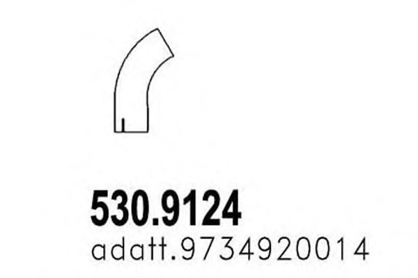 Труба выхлопного газа ASSO 530.9124
