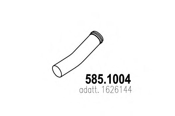 Труба выхлопного газа ASSO 585.1004