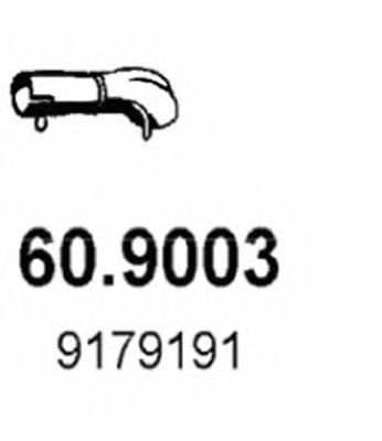 Труба выхлопного газа ASSO 609003