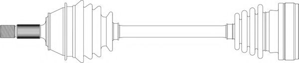 Приводной вал GENERAL RICAMBI AU3001