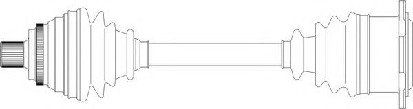 Приводной вал LÖBRO 300813