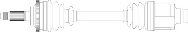 Приводной вал GENERAL RICAMBI MZ3153