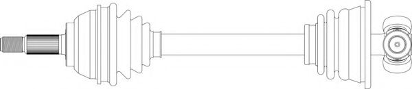 Приводной вал GENERAL RICAMBI RE3281