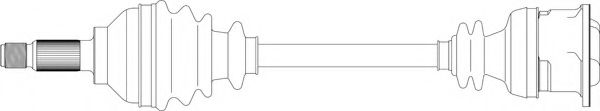 Приводной вал GENERAL RICAMBI RV3065