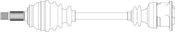 Приводной вал GENERAL RICAMBI RV3067