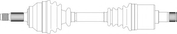 Приводной вал GENERAL RICAMBI RV3075