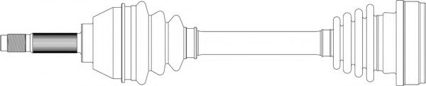 Приводной вал GENERAL RICAMBI SE3038