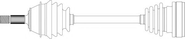 Приводной вал GENERAL RICAMBI WW3001