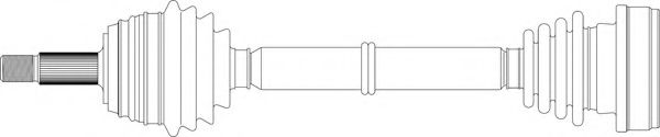Приводной вал GENERAL RICAMBI WW3121