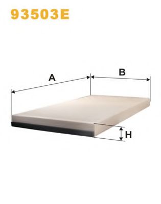 Фильтр, воздух во внутренном пространстве WIX FILTERS 93503E