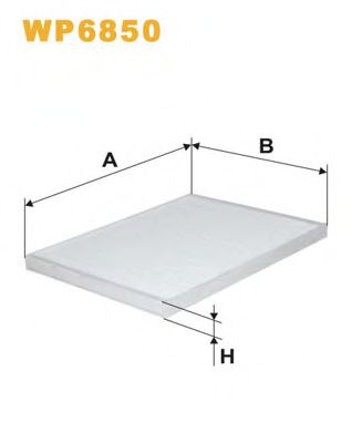 Фильтр, воздух во внутренном пространстве WIX FILTERS WP6850
