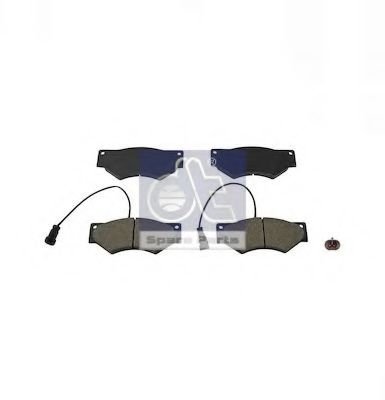 Комплект тормозных колодок, дисковый тормоз DT 7.92612