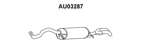 Глушитель выхлопных газов конечный VENEPORTE AU03287