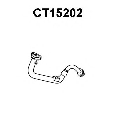 Труба выхлопного газа VENEPORTE CT15202