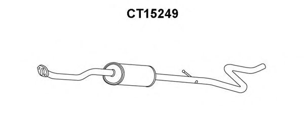 Предглушитель выхлопных газов VENEPORTE CT15249