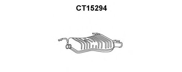 Глушитель выхлопных газов конечный VENEPORTE CT15294