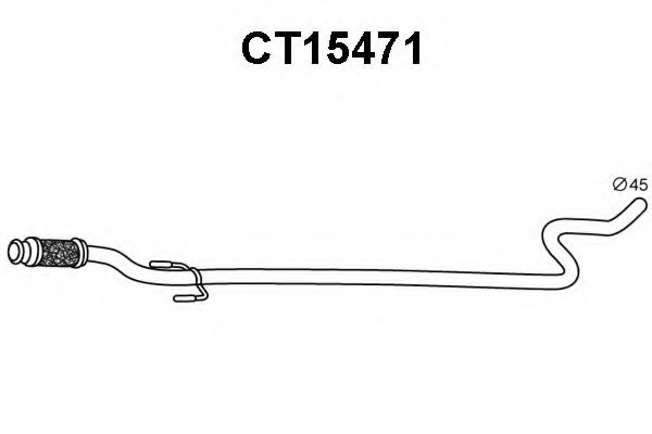 Труба выхлопного газа VENEPORTE CT15471