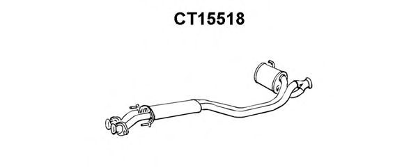 Предглушитель выхлопных газов WALKER 17120