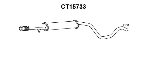 Глушитель выхлопных газов конечный VENEPORTE CT15733