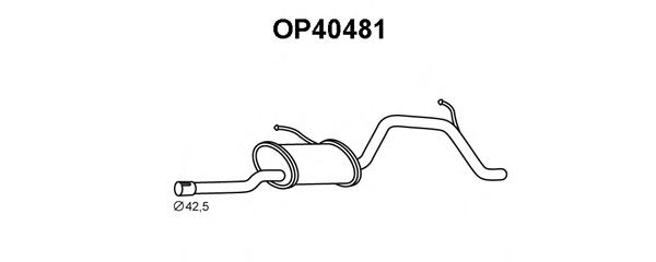 Глушитель выхлопных газов конечный VENEPORTE OP40481