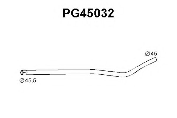 Труба выхлопного газа VENEPORTE PG45032