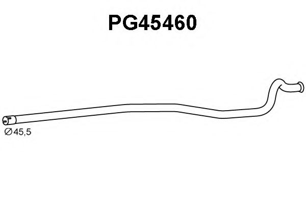 Труба выхлопного газа VENEPORTE PG45460