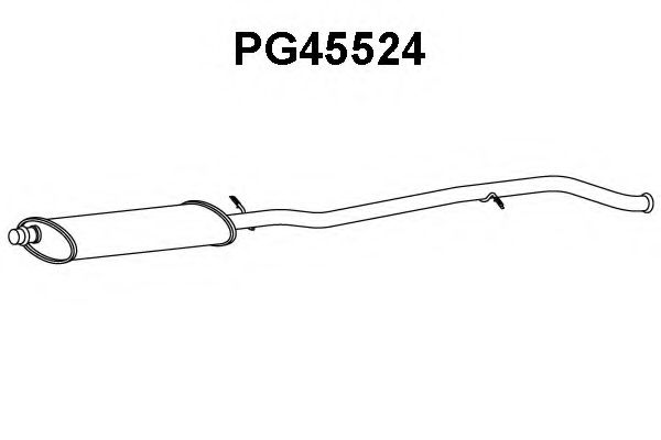 Предглушитель выхлопных газов VENEPORTE PG45524