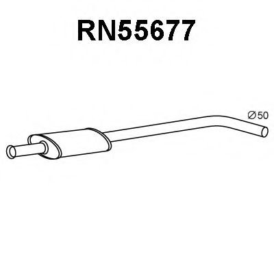 Предглушитель выхлопных газов VENEPORTE RN55677