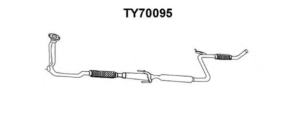Труба выхлопного газа VENEPORTE TY70095