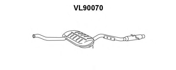 Предглушитель выхлопных газов VENEPORTE VL90070