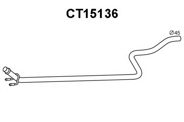 Труба выхлопного газа VENEPORTE CT15136