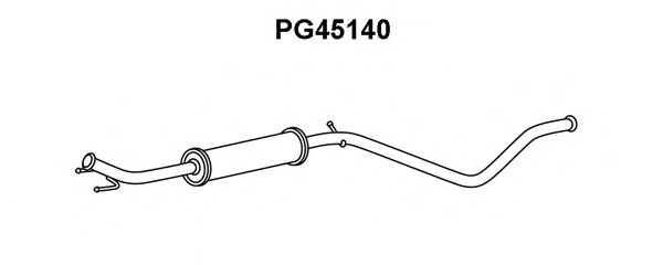 Предглушитель выхлопных газов VENEPORTE PG45140