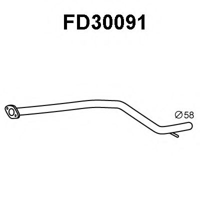 Труба выхлопного газа VENEPORTE FD30091