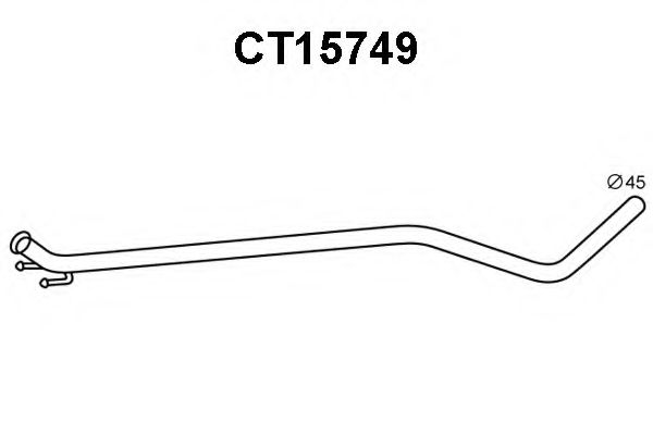 Труба выхлопного газа VENEPORTE CT15749