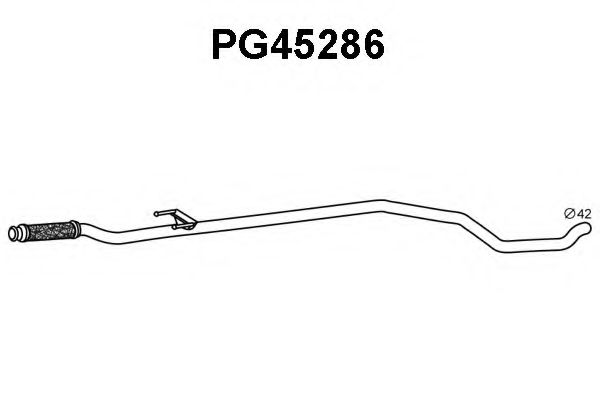 Труба выхлопного газа VENEPORTE PG45286