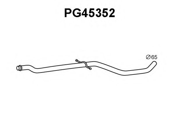 Труба выхлопного газа VENEPORTE PG45352