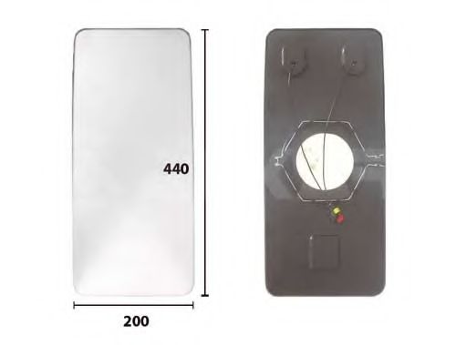 Зеркальное стекло, наружное зеркало ALKAR 7402247