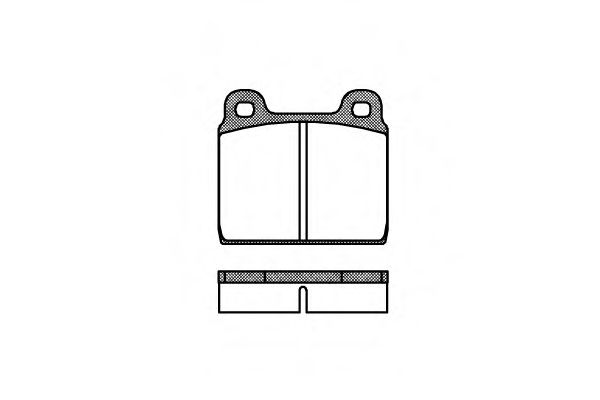Комплект тормозных колодок, дисковый тормоз WOKING P1023.20