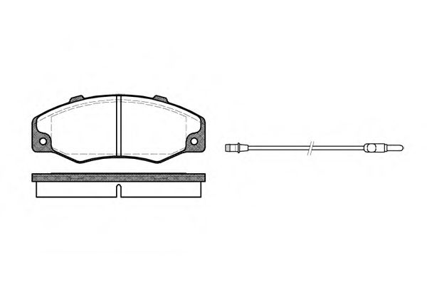 Комплект тормозных колодок, дисковый тормоз WOKING P3203.02