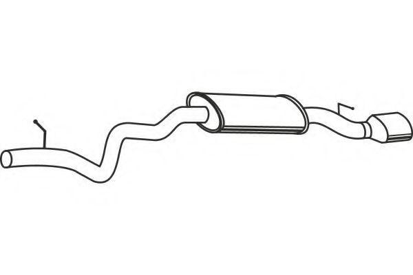 Глушитель выхлопных газов конечный FENNO P1455