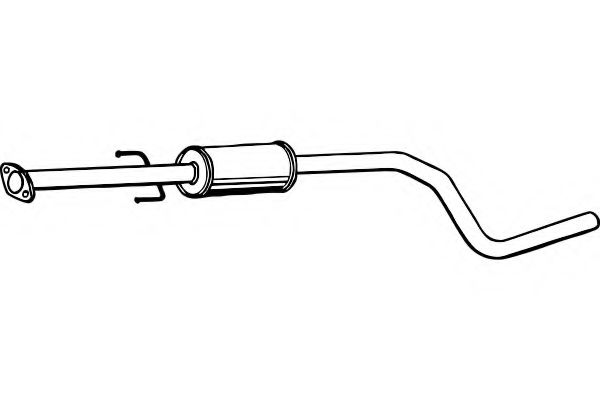 Средний глушитель выхлопных газов FENNO 1950